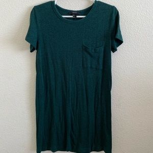 Dark green tshirt dress